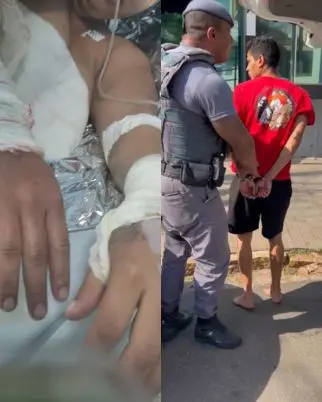 Homem que queimou ex-mulher na frente das amigas é preso pela polícia