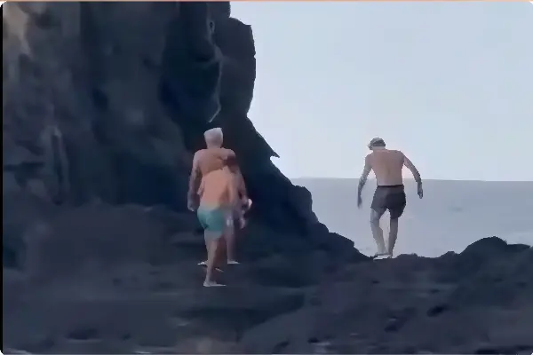 Turistas são multados após serem flagrados em área de preservação em Fernando de Noronha (Foto: ICBMBio/Divulgação)