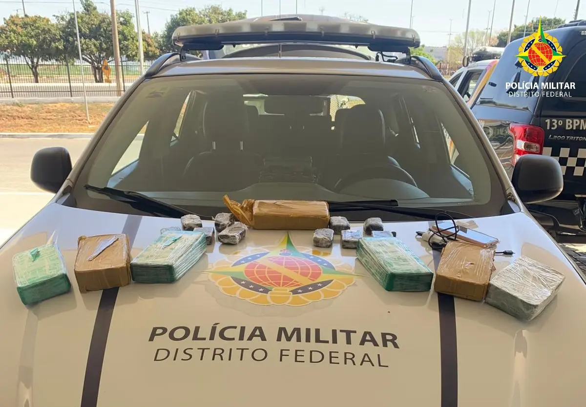 Mulher é presa pela PMDF com malas recheadas; descubra o que tinha na mala