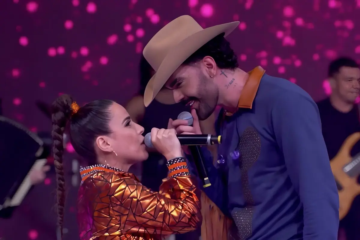Luan Pereira e Wanessa Camargo juntos na Dança dos Famosos (Foto: Reprodução/TV Globo)
