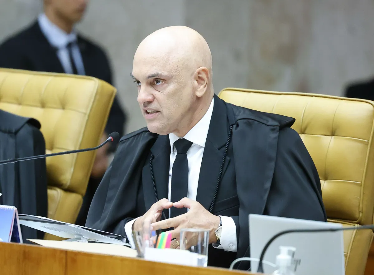 Ministro Alexandre de Moraes em sua cadeira no Supremo Tribunal Federal - Foto: Antonio Augusto/STF