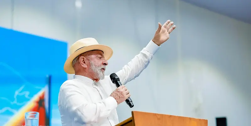 Presidente Lula durante cerimônia de anúncio de investimentos no Acre - Foto: Ricardo Stuckert / PR
