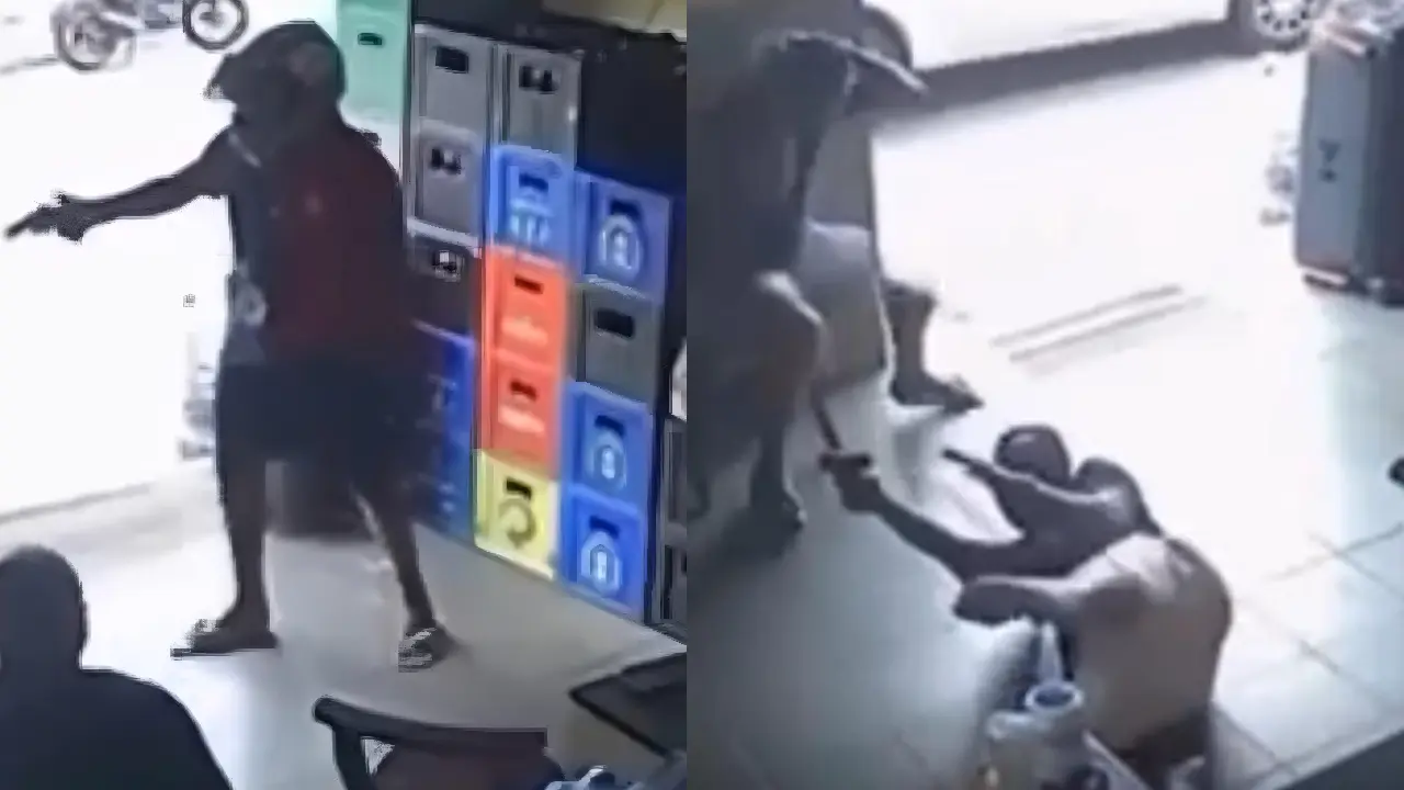 Policial de folga mata assaltante armado em um bar no Maranhão