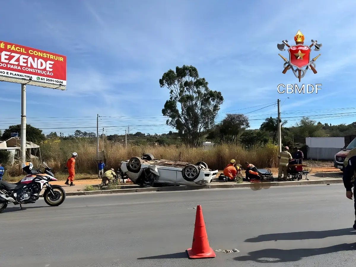Capotamento fatal deixa mortos e feridos e choca Brasília; saiba detalhes