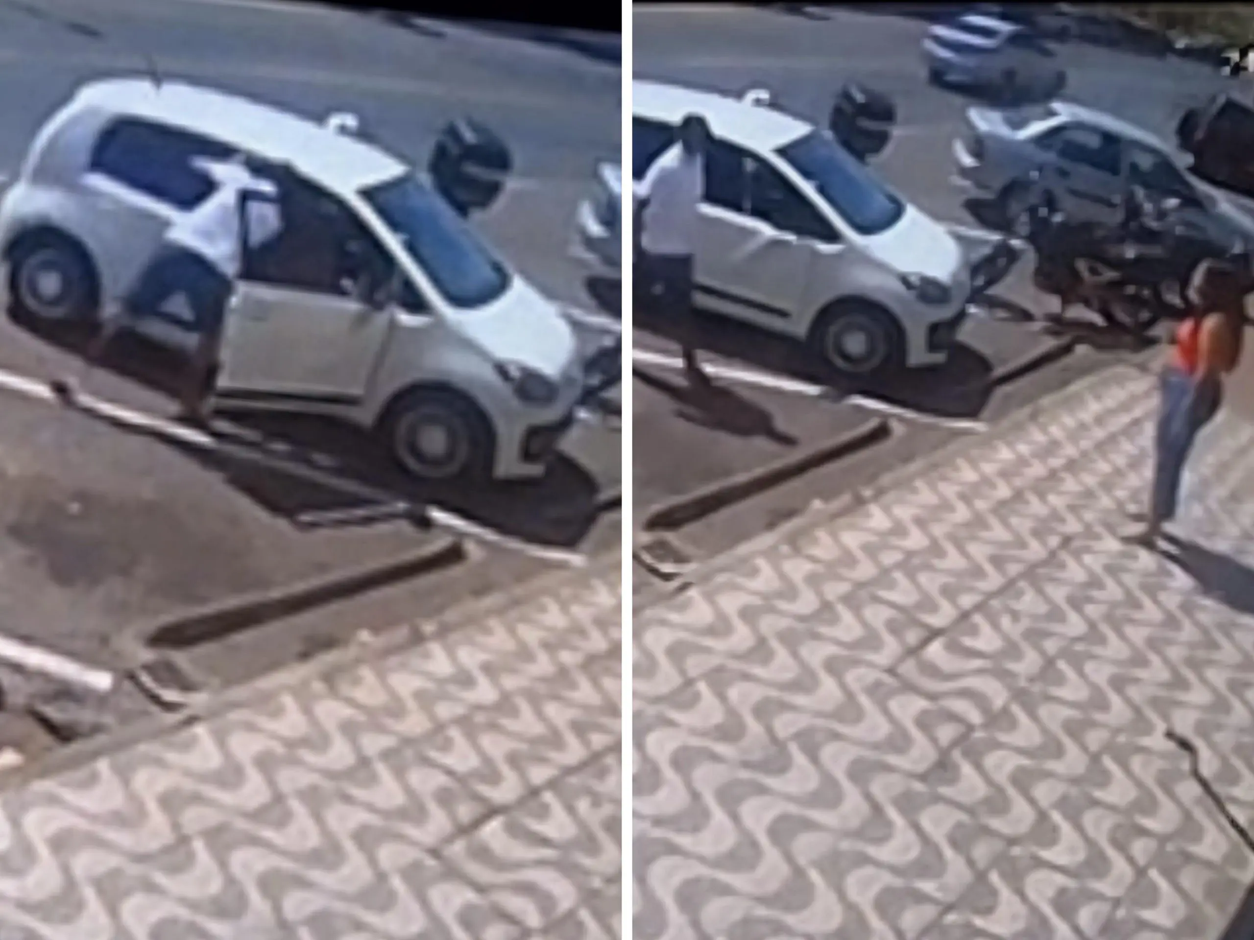 Câmera flagra pai dando socos e chutes em filho, testemunha denunciou caso a polícia