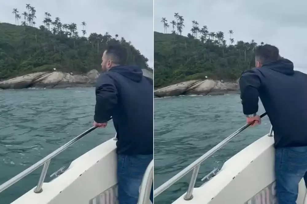 Homem desesperado grita por pais desaparecidos em alto mar; veja o vídeo (Foto: Reprodução)