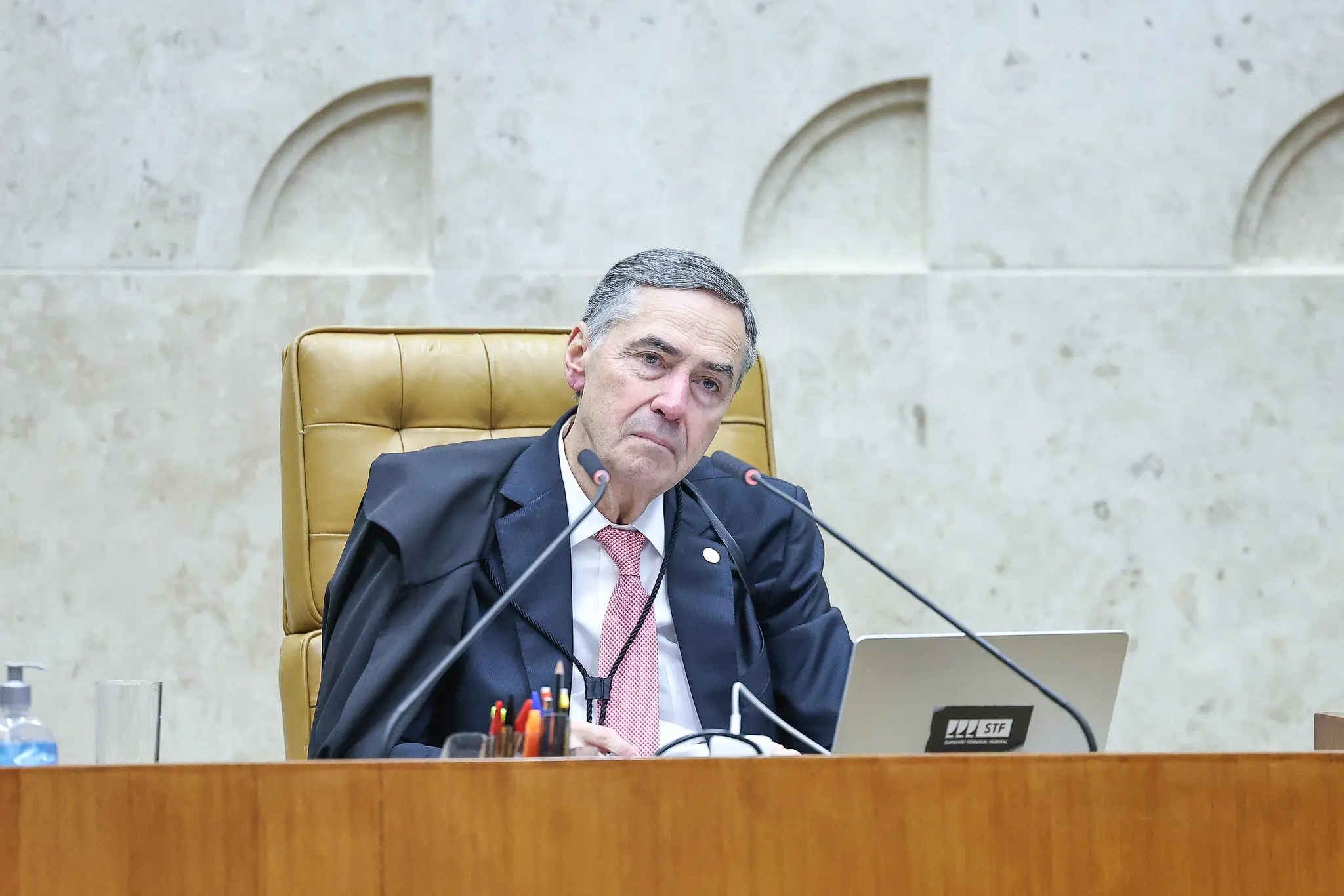 Luís Roberto Barroso exalta democracia em sua despedida da presidência do STF (Foto: Antonio Augusto/STF)