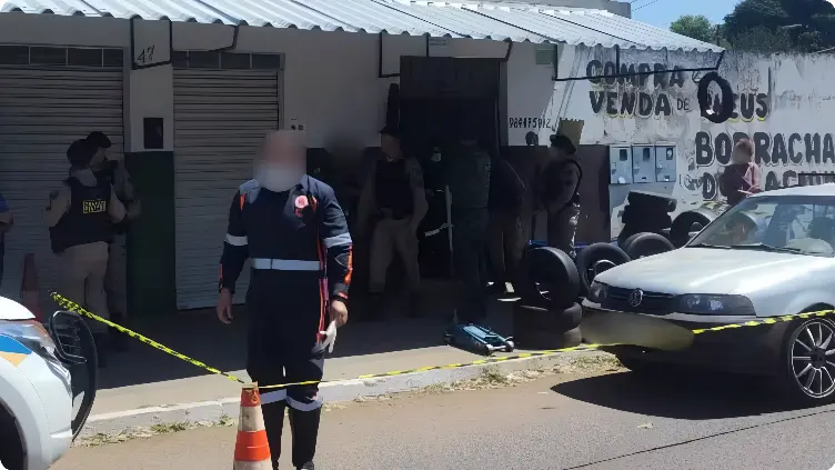 Homem vai a borracharia trocar pneu e acaba morto em frente ao filho (Foto: Polícia Civil/Divulgação)