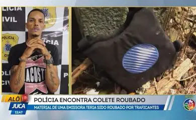 Colete a prova de balas de emissora de TV é encontrado com traficantes em abordagem ao vivo