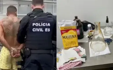 Professor de luta é preso produzindo anabolizante com amido de milho