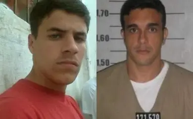 Do lado esquerdo está Allan de Morais Santos (Príncipe) e do lado direito, Fernando Gonçalves dos Santos (Azul), integrante da alta cúpula do PCC