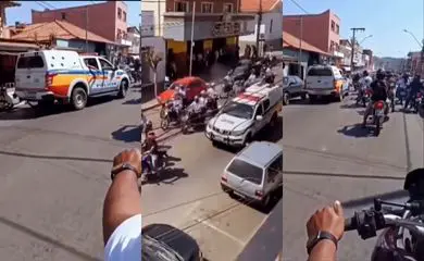 Cortejo fúnebre é interrompido após PM usar spray de pimenta contra amigos do morto