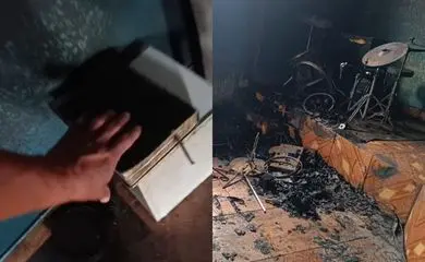 Bíblia fica intacta após igreja ser destruída em incêndio