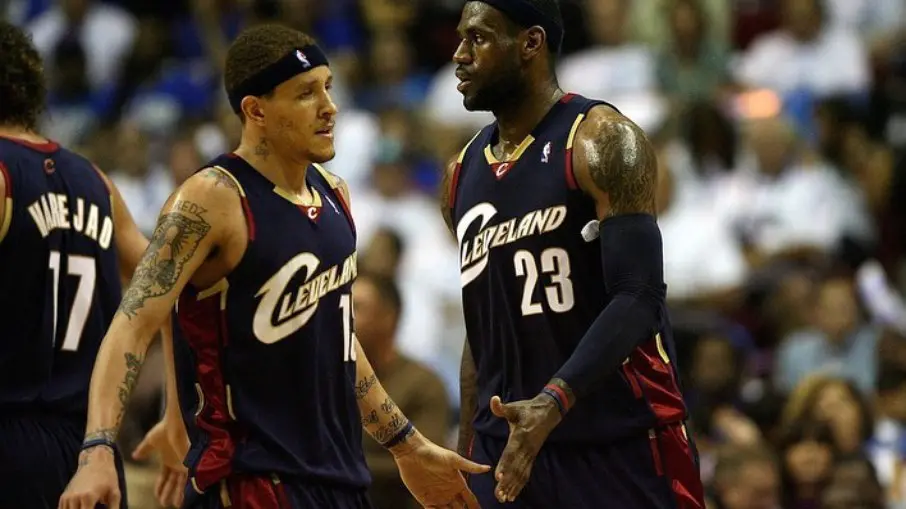 Delonte West ao lado de Leblon -  Reprodução/ Redes sociais