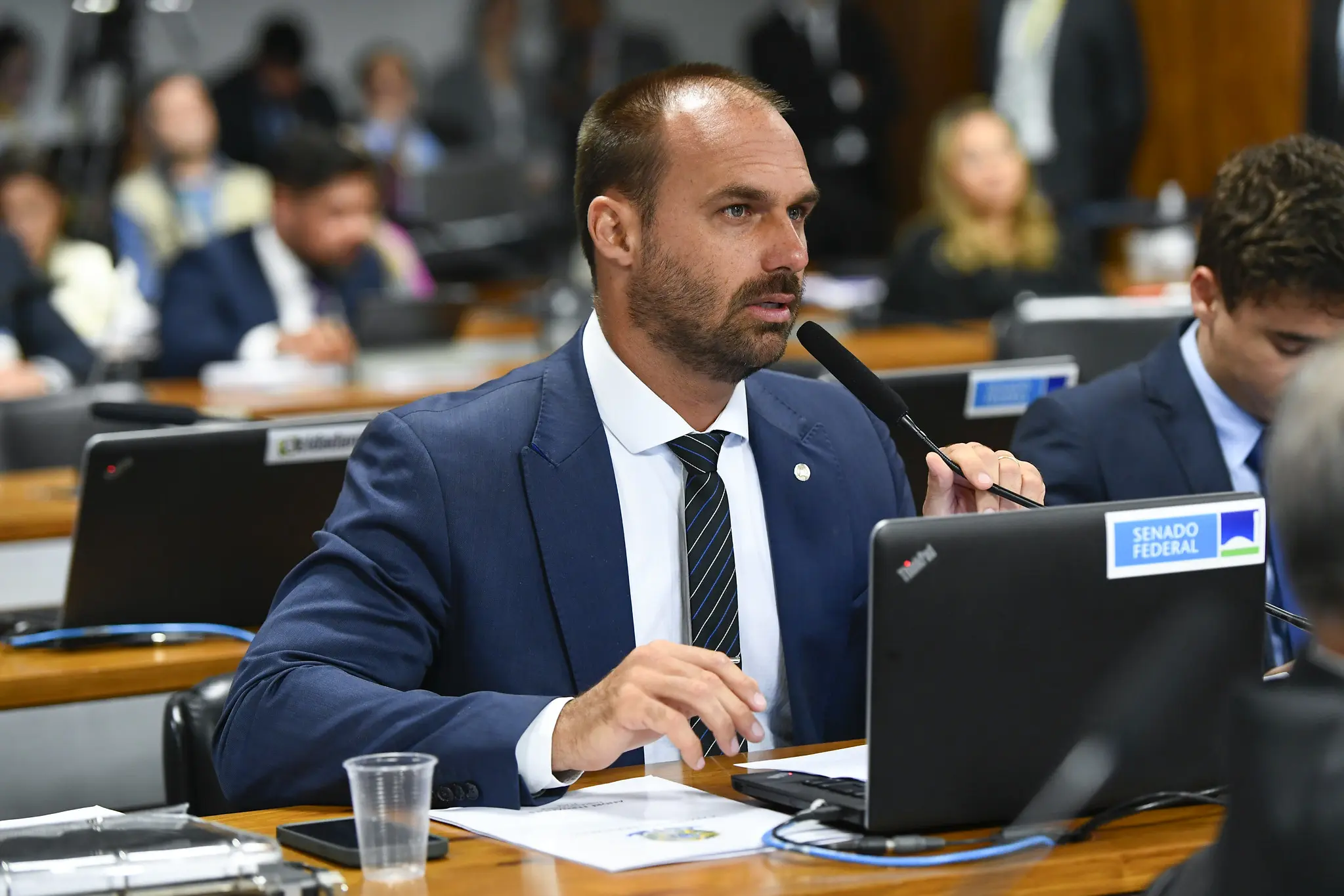 Eduardo Bolsonaro, Donald Trump, política, diplomacia, Jair Bolsonaro (Foto: Roque de Sá/Agência Senado)
