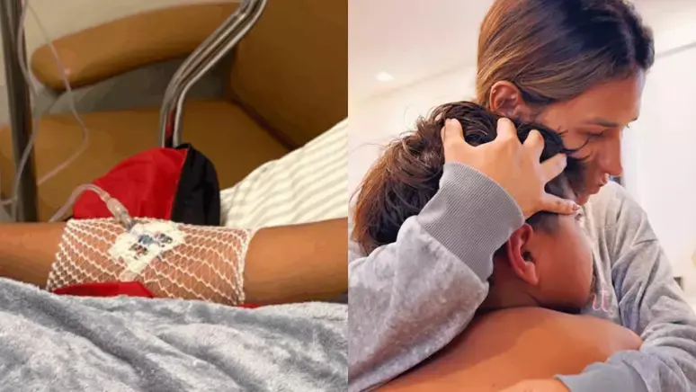 Henry, filho mais velho do casal Simone e Kaká, foi internado após uma infecção - Reprodução/ Redes sociais