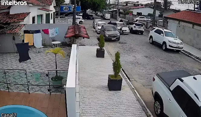 Flanelinha é executado com 50 tiros enquanto trabalhava (Foto: Reprodução Câmera de Segurança)
