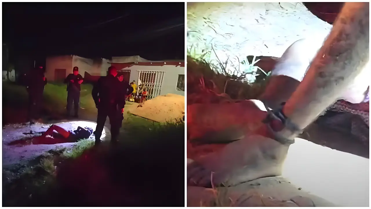 Local onde a vítima foi encontrada. (Reprodução / g1)