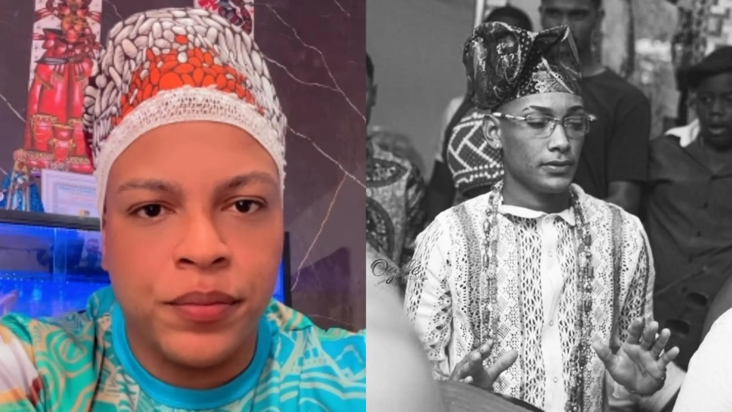 Pai de santo critica família do namorado de Mapoua após veto a rituais; veja o que ele disse