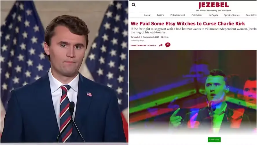 Site feminista admite ter contratado “bruxas” para amaldiçoar Charlie Kirk antes de sua morte