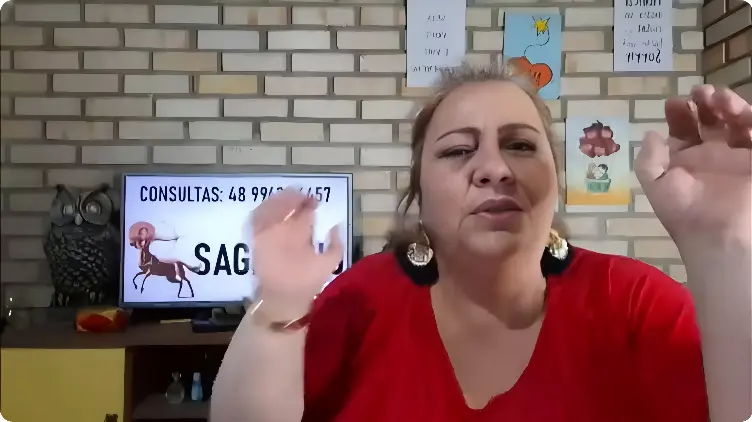 Taróloga interrompe live após vizinho atirar em ex-companheiro e pedir socorro (Foto: Reprodução/Canal Tarotzeando com Karine Ouriques)
