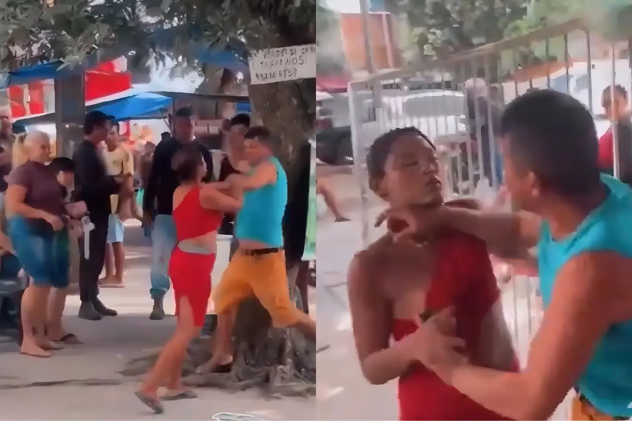 Vídeo: garota do job sai no tapa com cliente caloteiro  (Vídeo: Reprodução)