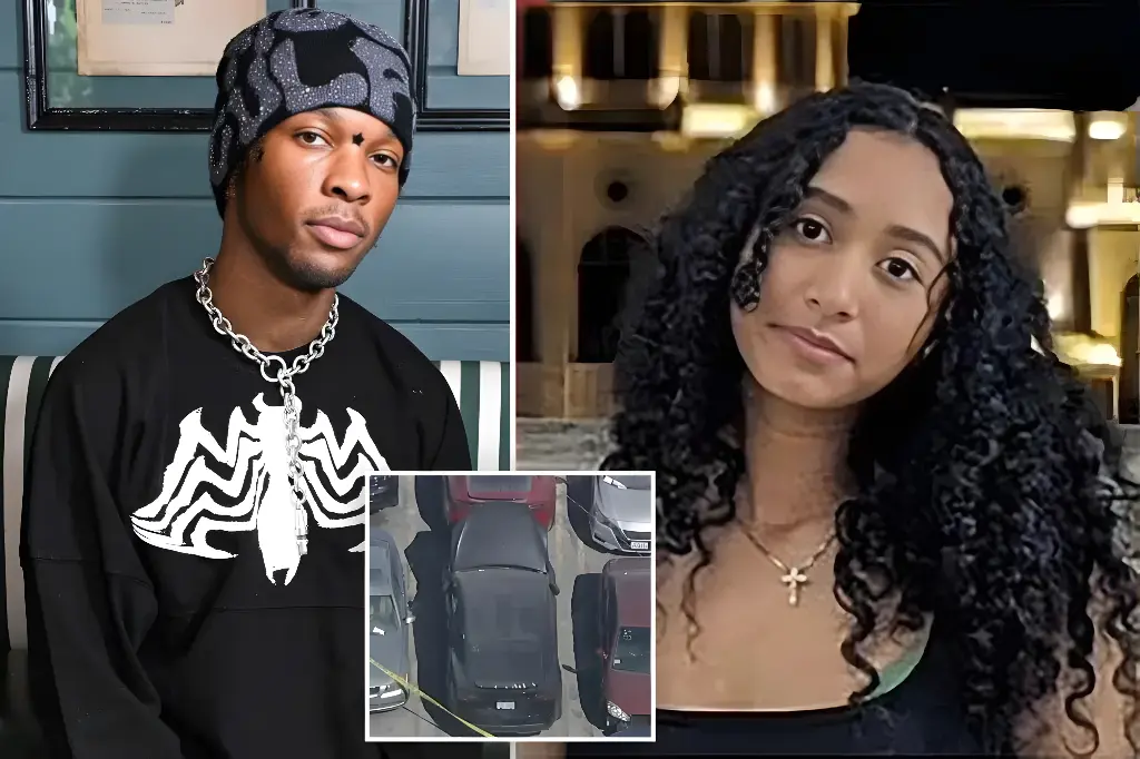 Cantor D4vid e Celeste Rivas, jovem encontrada sem vida no carro do artista (Foto: Reprodução)
