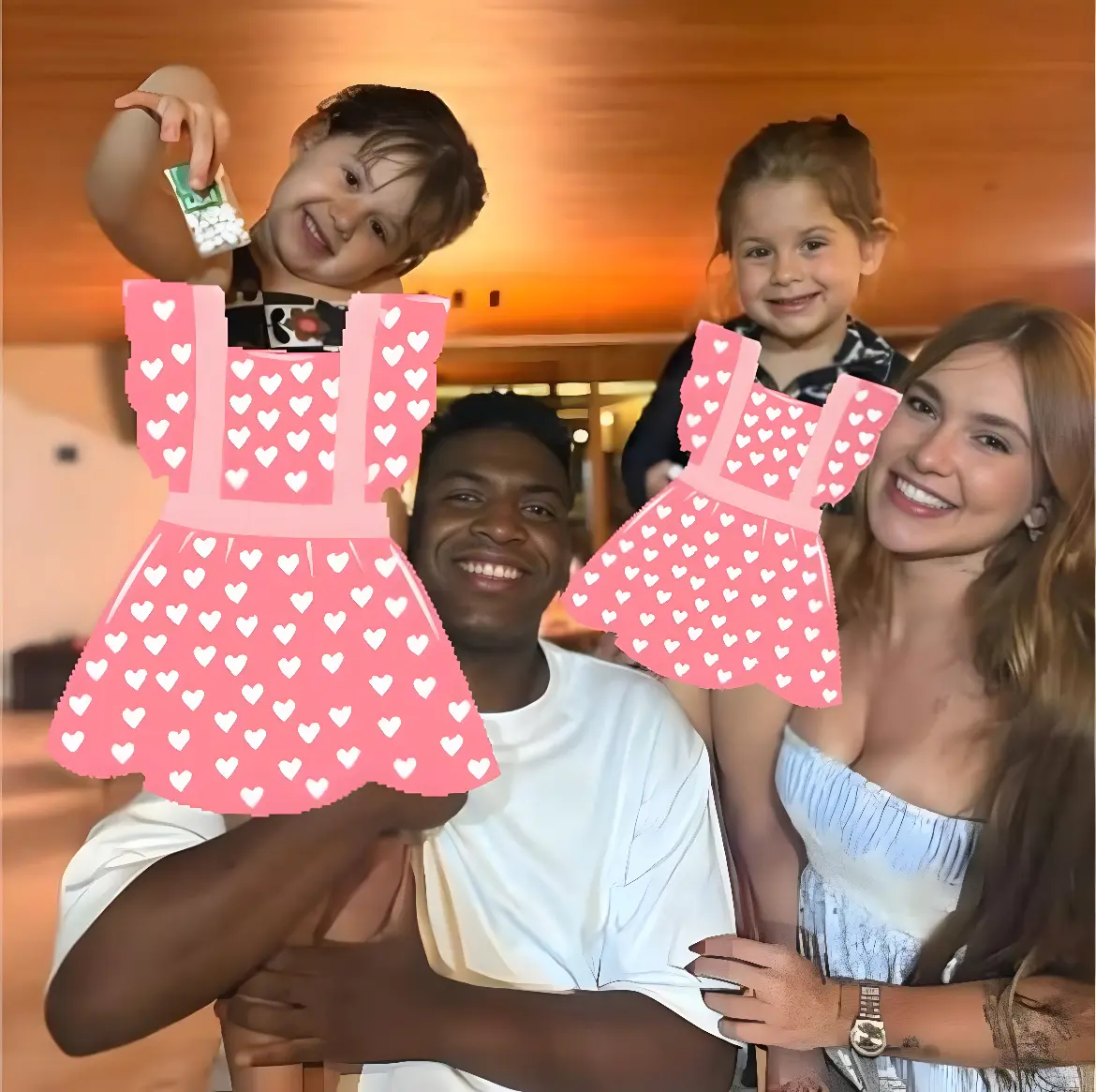 Irmão de Vini Jr. posta foto com Virginia e declara: 'família' (Foto: Reprodução/Redes Sociais)