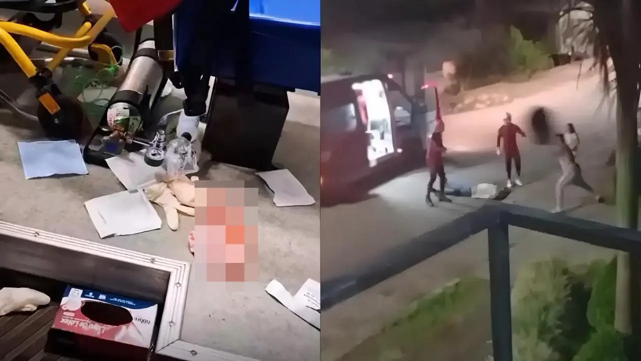 'Vou matar todos vocês': irmão de vítima surta e depreda viatura dos bombeiros (Foto: Reprodução/Redes sociais)