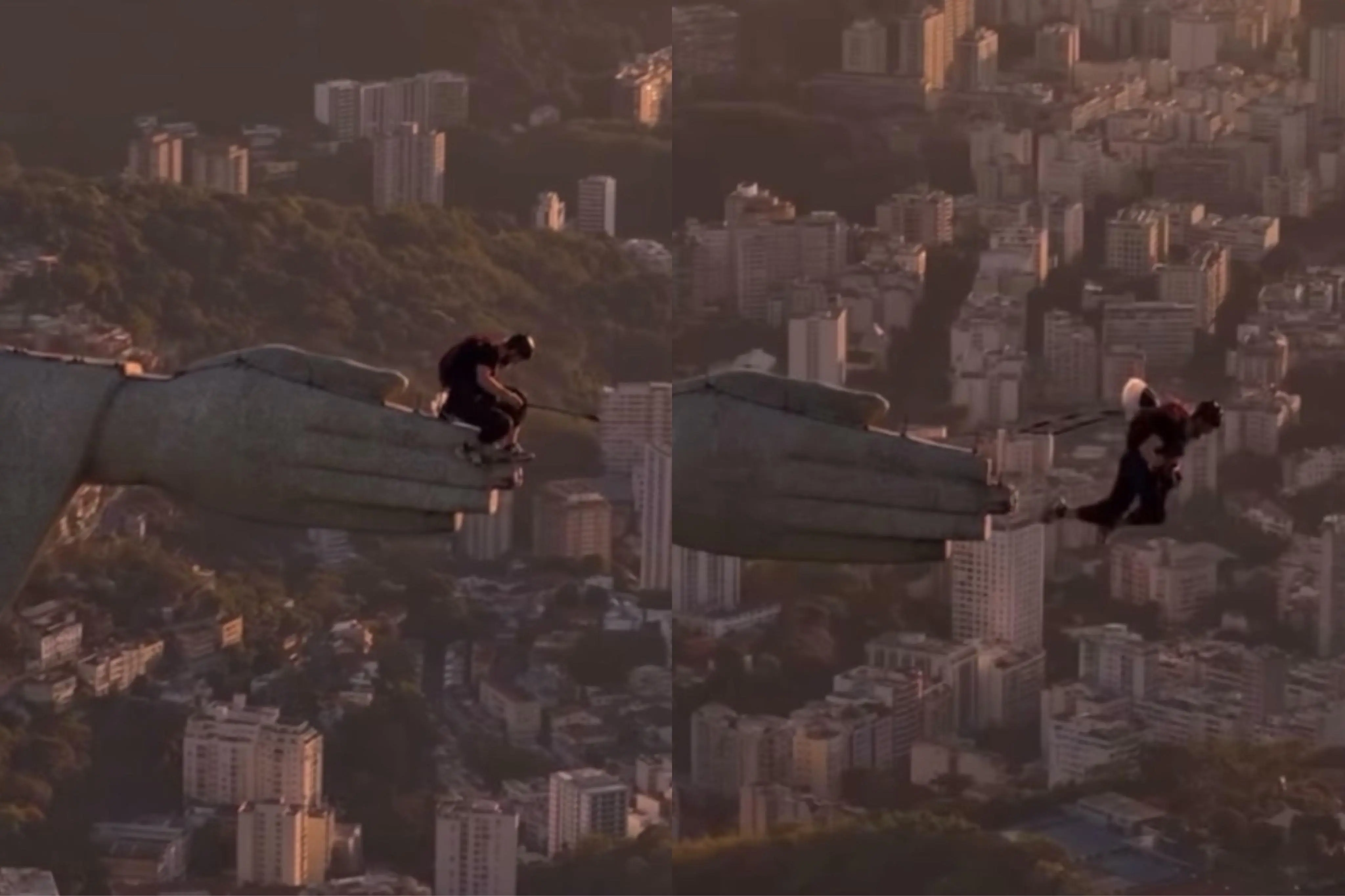 Polícia identifica homem que saltou de paraquedas da mão do Cristo Redentor