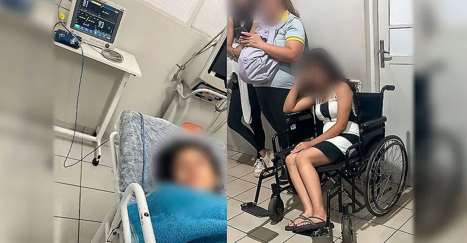 Adolescente com ossos quebrados espera 11 horas por socorro em UPA (Foto: Reprodução)
