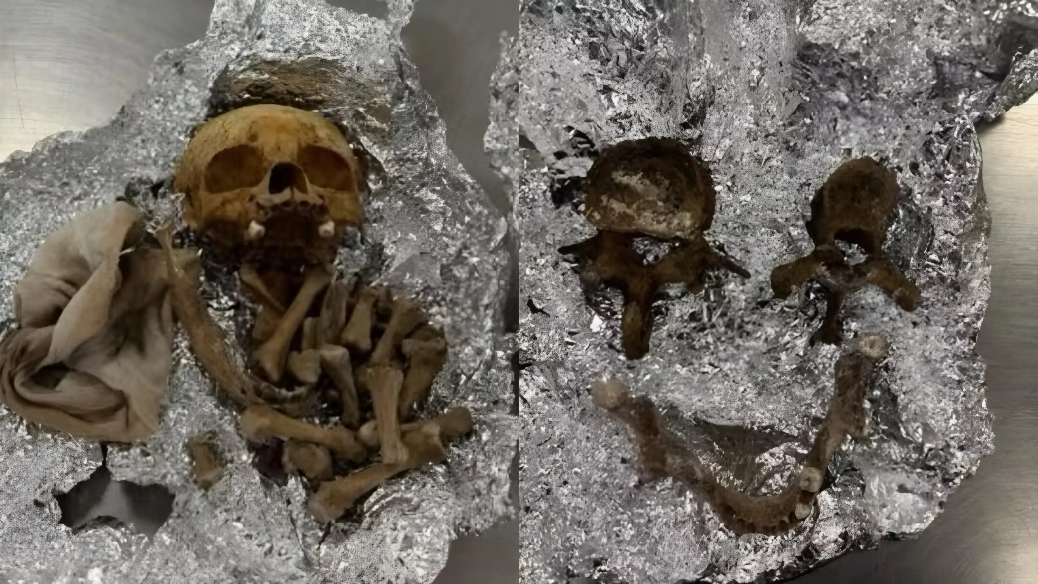 Passageiro é preso carregando crânio e ossos humanos para ritual macabro (Foto: Reprodução/Redes sociais)