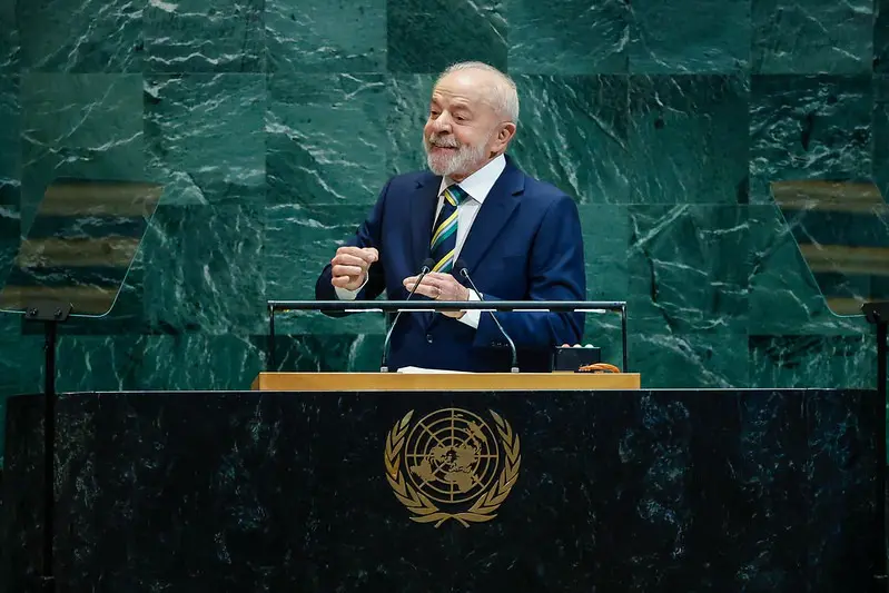 Lula discursa na ONU. Crédito: Reprodução/PR