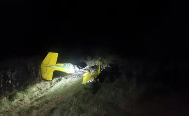 Avião cai e mata quatro pessoas em Aquidauana, no Pantanal de MS — Foto: Polícia Civil-MS