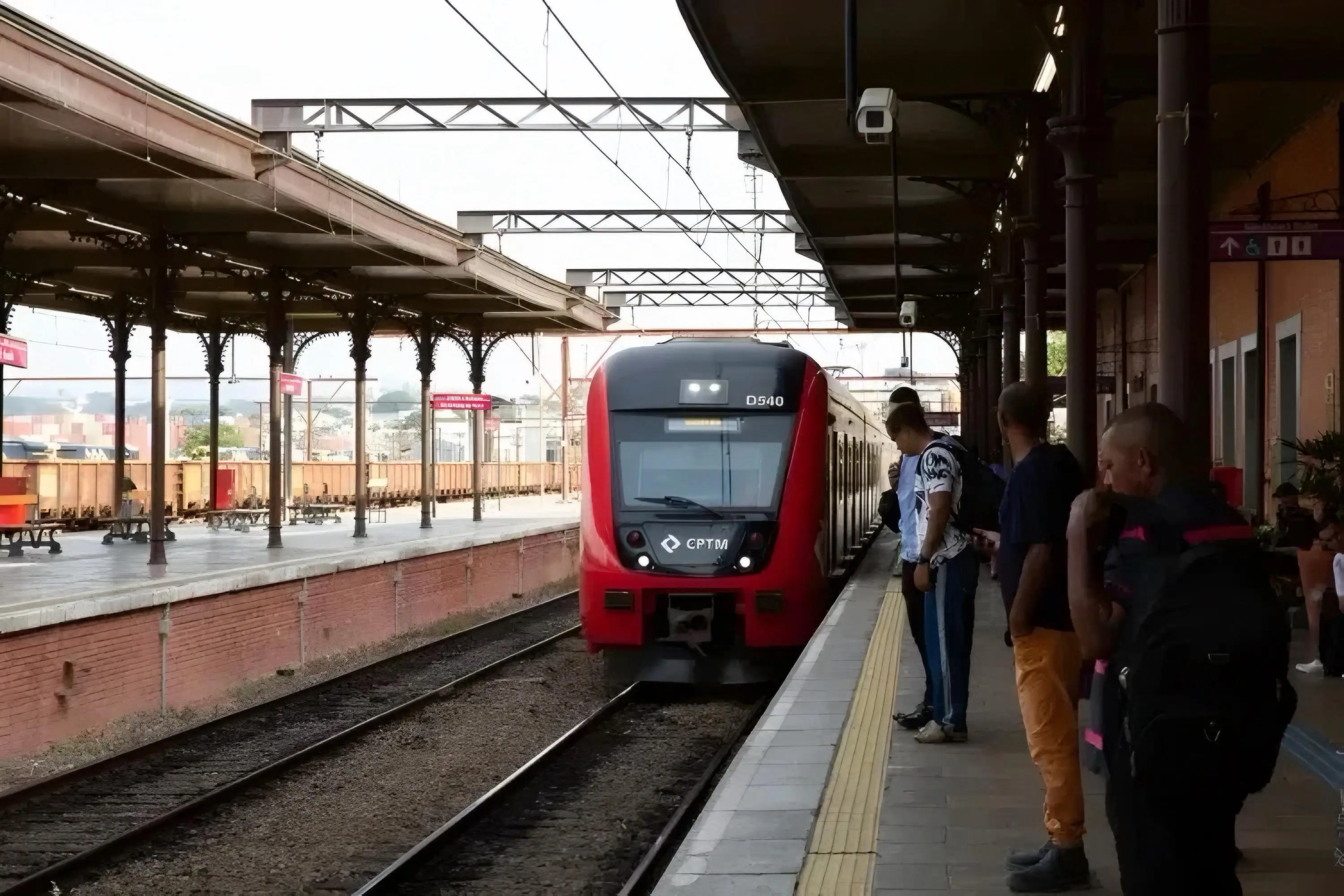 Passageira fica ferida após incêndio em trem (Foto: Divulgação/CPTM)