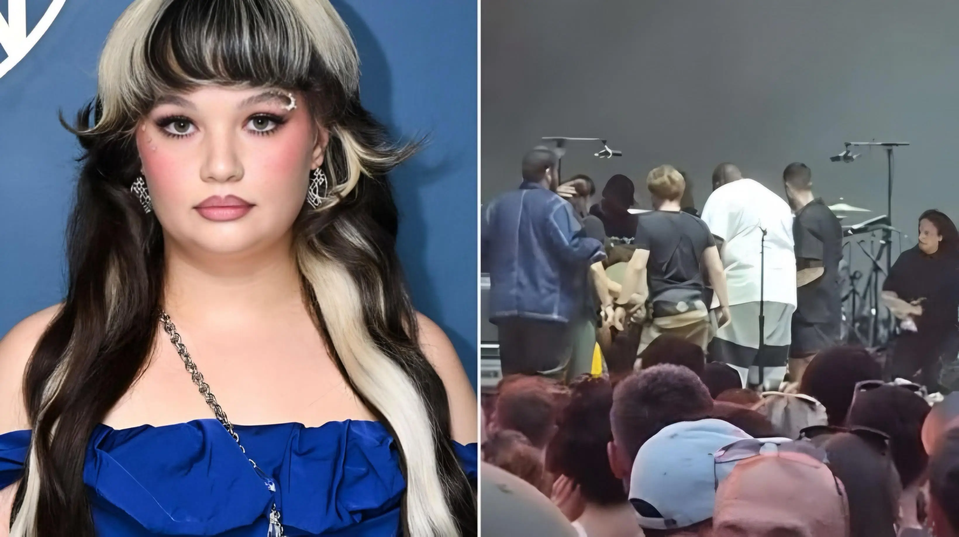 Cantora famosa desmaia em show (Foto: Reprodução/Redes sociais)