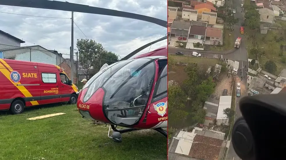 Socorro de vítimas foi realizado por Siate, Samu e BPMOA. (Foto: Divulgação/BPMOA)