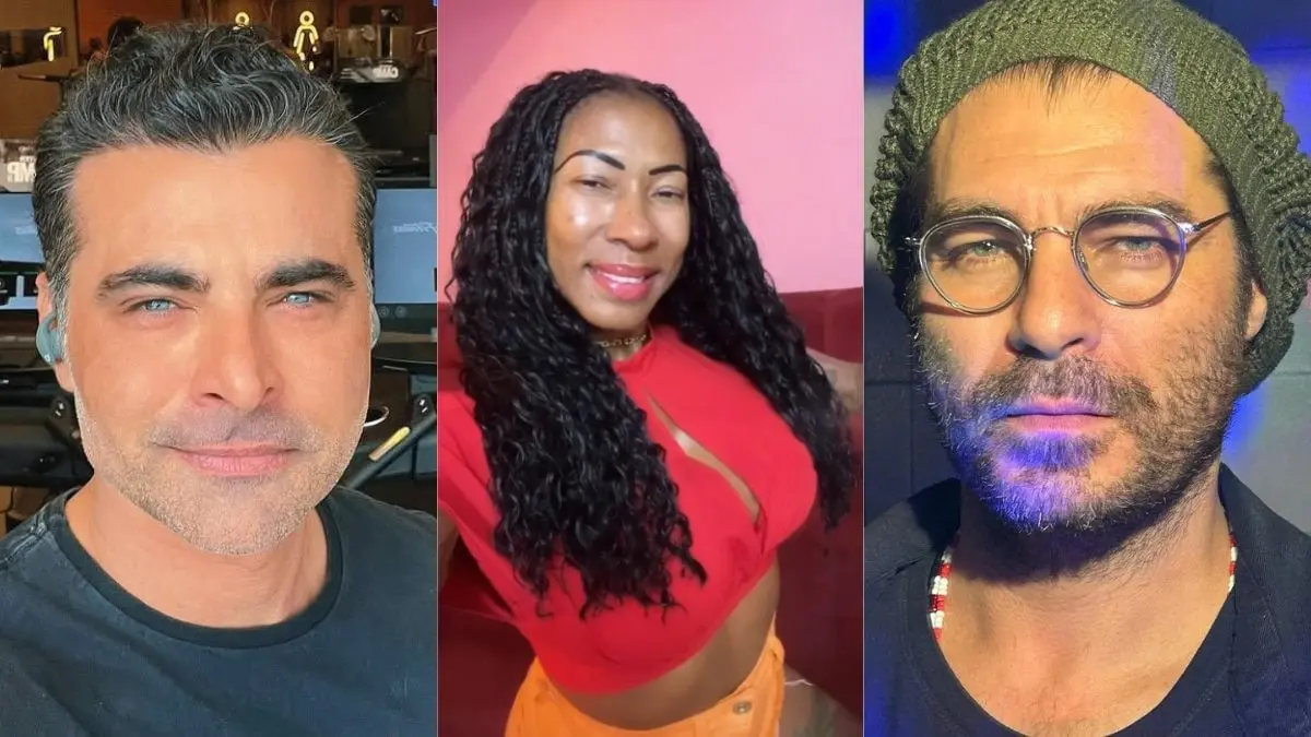 Da esquerda para a direita, JP Mantovani, Inês Brasil e Thiago Lacerda (Foto: Reprodução/Redes Sociais)