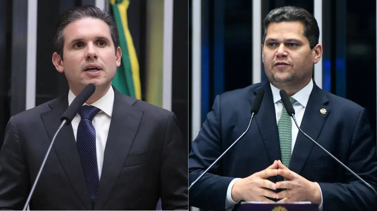 Presidente da Câmara dos Deputados, Hugo Motta e do Senado, Davi Alcolumbre  • Bruno Spada/Câmara dos Deputados/Marcos Oliveira/Agência Senado