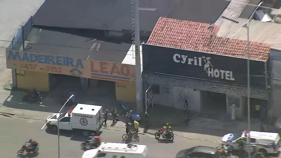 Corpo de mulher é encontrado em quarto de motel em Paulista, no Grande Recife (Foto: Reprodução/TV Globo)