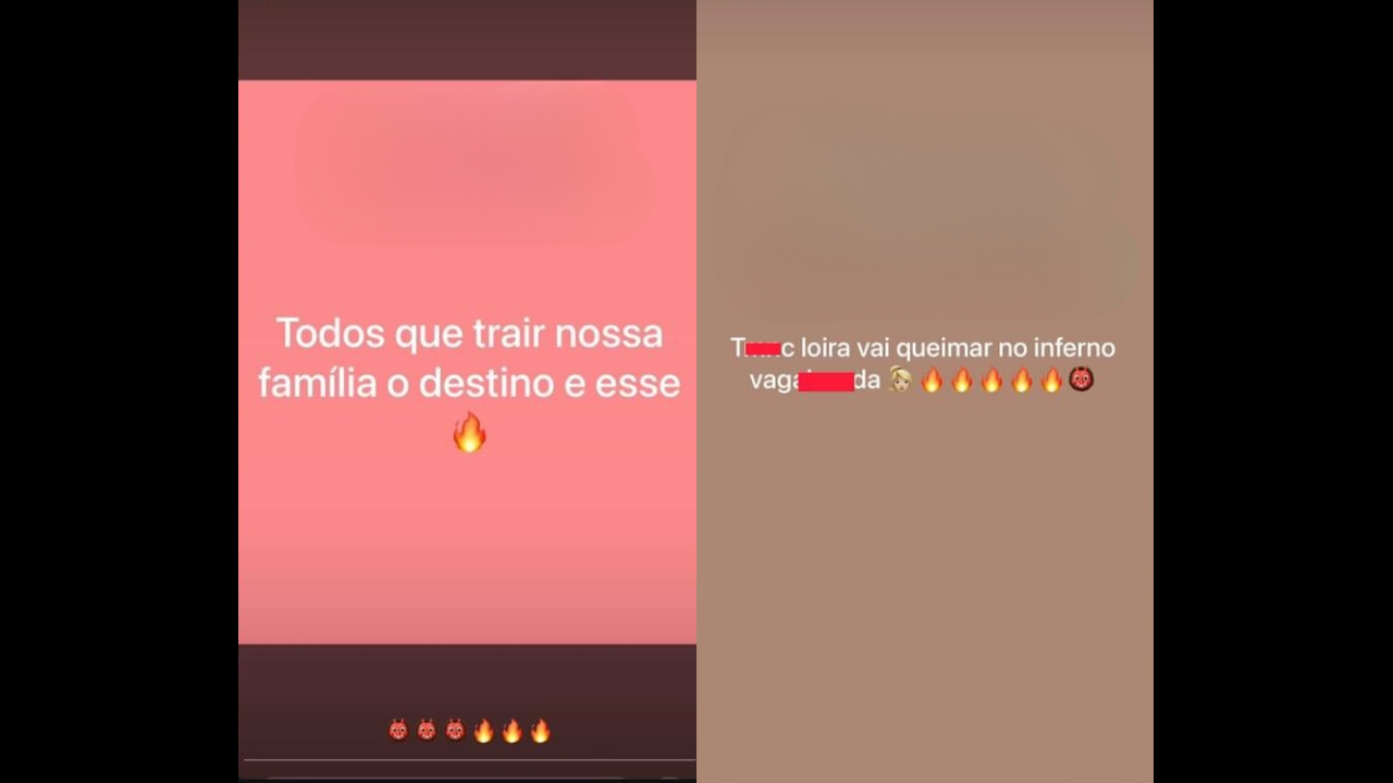 Publicações no perfil de 'Jhu do Pará' mostram reação após morte de 'Diaba Loira'. Ela comemora a morte da ex-amiga: “Todos que trair a nossa família, o destino é esse" "Loira vai queimar no inferno, vagabunda”.