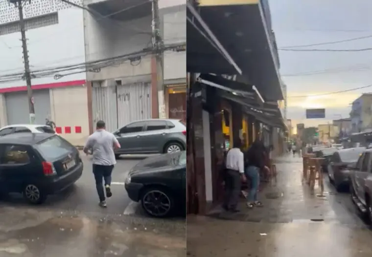 Uma briga entre duas mulheres, comerciantes, terminou com tiroteio entre os maridos das duas (Foto: Reprodução)