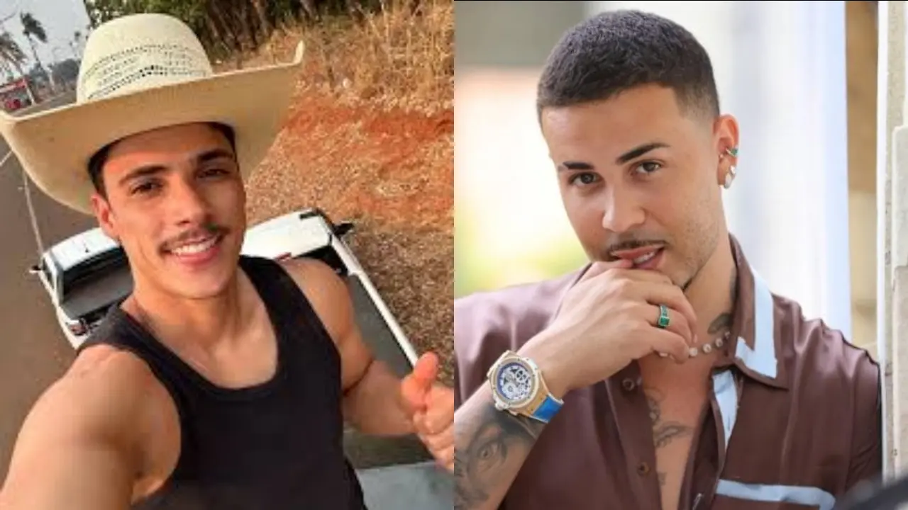 Chulipa (à esquerda) e Carlinhos Maia (à direita). (Reprodução)