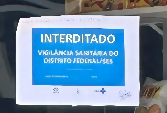 Vigilância Sanitária lacra distribuidora onde Hungria comprou bebida (Foto: Divulgação Vigilância Sanitária DF)