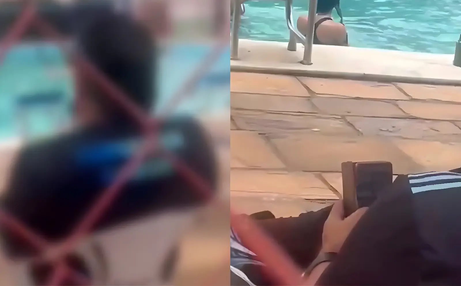 Professor 'tarado' é flagrado filmando partes íntimas de alunas em piscina (Foto: Reprodução)