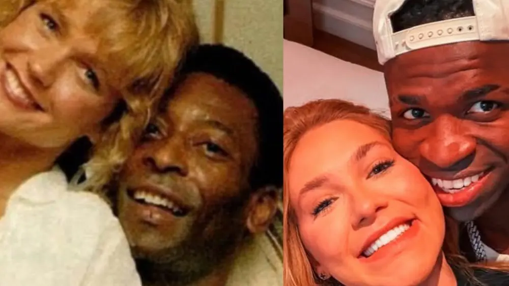 Internautas comparam Vini Jr. e Virginia com Xuxa e Pelé: ‘Xuxinia e Pelé Jr.’