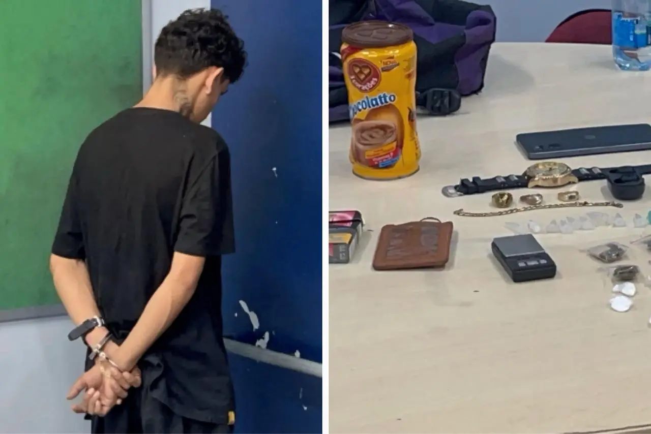 Jovem é detido por tráfico de drogas no Amazonas || Imagem-Reprodução: CM7Brasil 