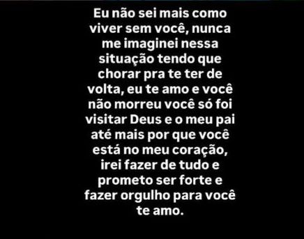 Filha de influenciadora comove web ao se despedir da mãe. Veja o que ela disse