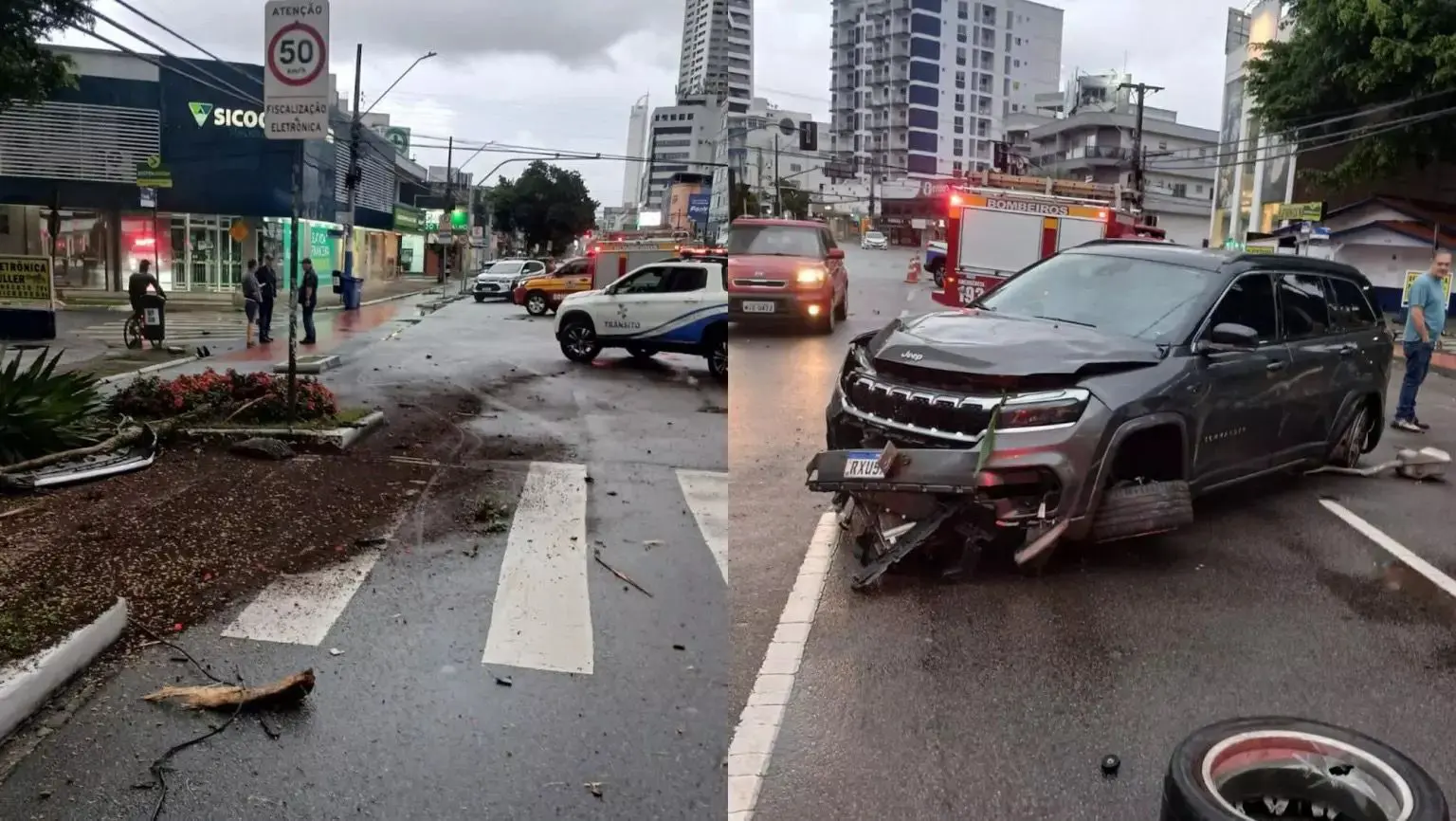 Tentativa de salvar bebê de 2 meses engasgado termina em acidente chocante; criança voa do veículo (Foto: Reproduçã/redes sociais)