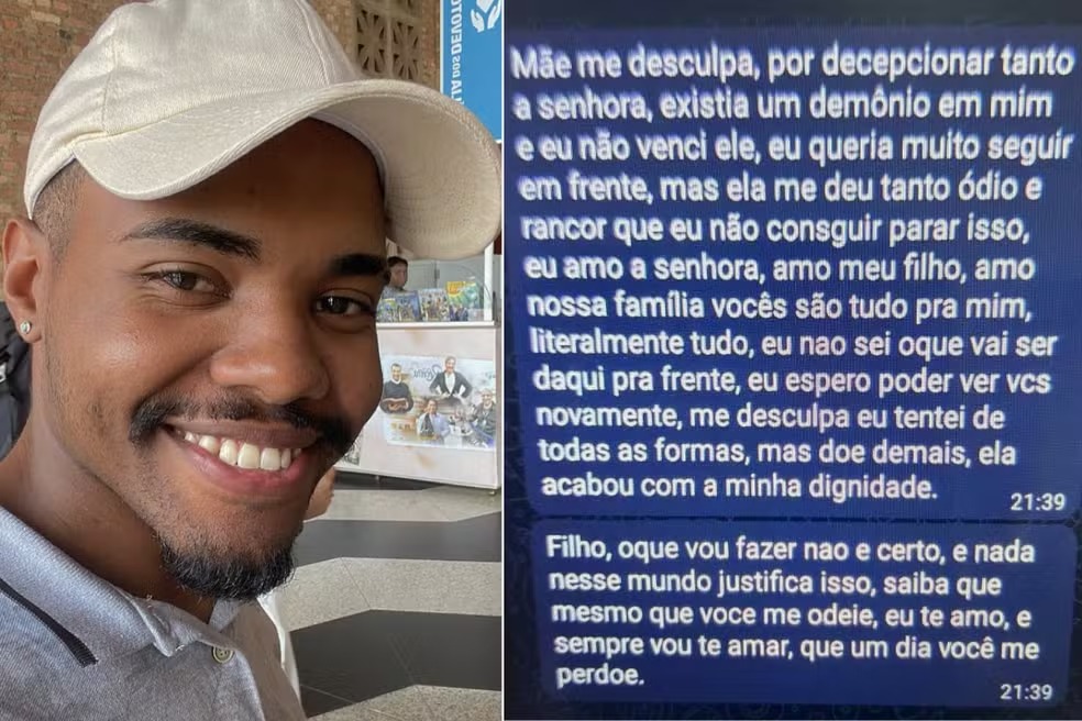 Antes de cometer o crime ele também enviou um pedido de desculpas ao filho do casal 